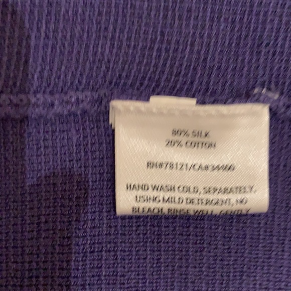 Eileen Fisher Silk and Cotton Knit Open Front Jacket. Never worn.Petite … - Picture 6 of 8